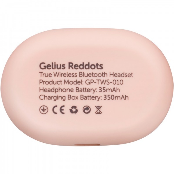 Наушники Gelius Pro Reddots TWS Earbuds pink (GP-TWS010) 