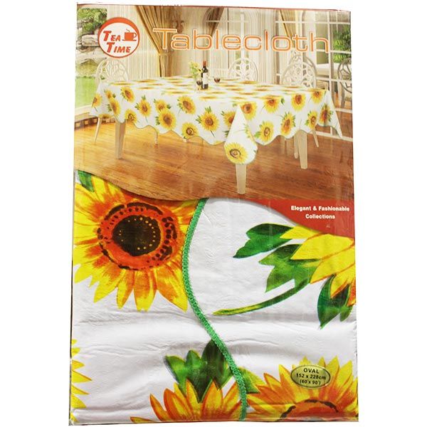 Скатертина овальна шовкографія в асортименті 150x230 см