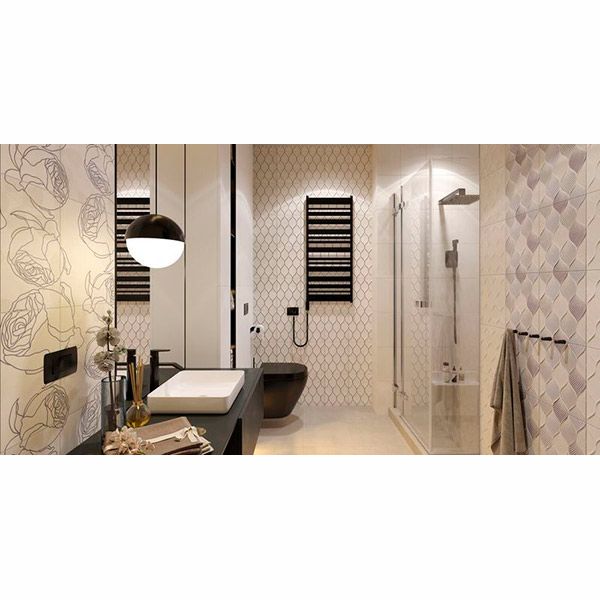 Плитка Golden Tile Isolda світло-бежевий декор №2 7МV151 25x33 