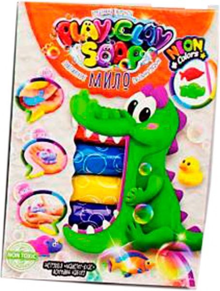 Мило пластилінове Danko Toys play clay soap серед. PCS-03-01U,02U,03U,04U