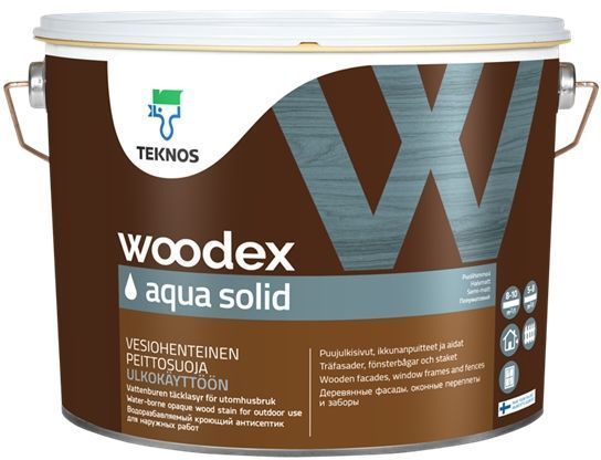 Антисептик TEKNOS Woodex AQUA Solid білий напівмат 0,9 л