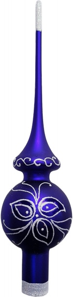 Верхівка для ялинки трьохлистник 003М комбінована d67,3 мм синій 