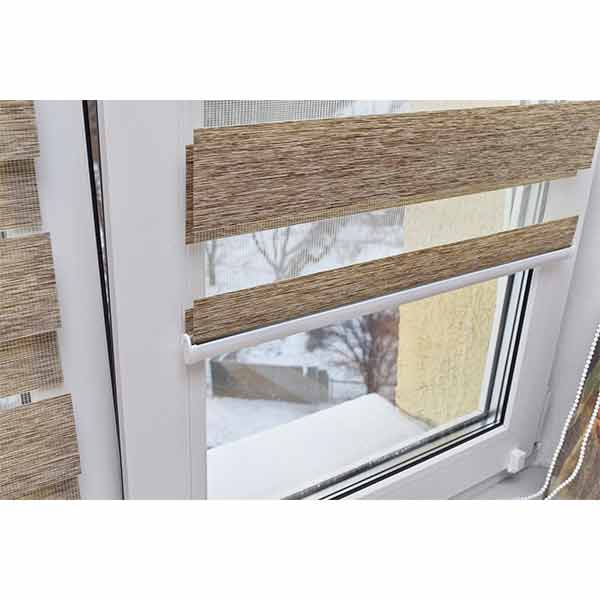 Ролета день-ночь Delfa Натур 73x160 см латте 