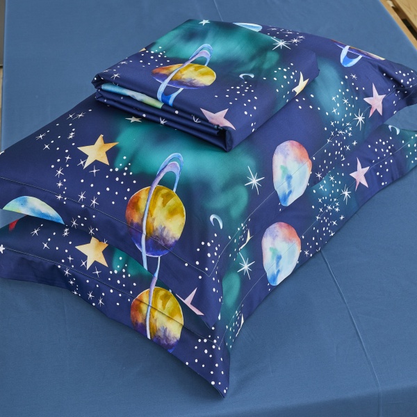 Комплект постільної білизни Saturnia 1.5 різнокольоровий La Nuit 