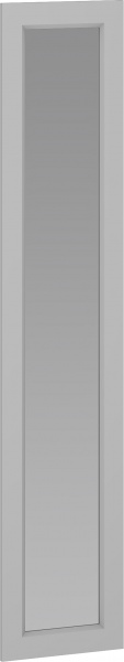 Двері до шафи Грейд ш-к ФЛЕКС МДФ#16 2368х496 мм з дзеркалом попелястий 