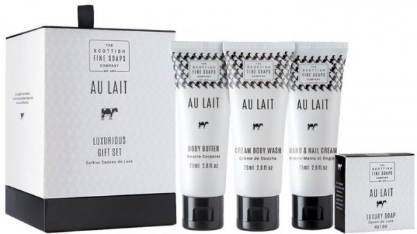 Набір подарунковий для жінок Scottish Fine Soaps Au Lait Luxurious Gift Set