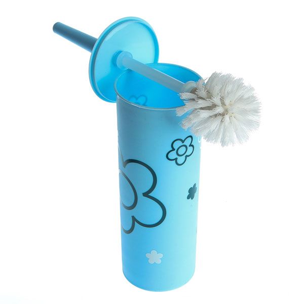 Ершик для унитаза Vanstore Цветок синий