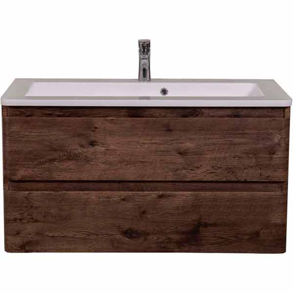 Тумба підвісна Aqua Rodos Акцент с умывальником Альфа 100 см