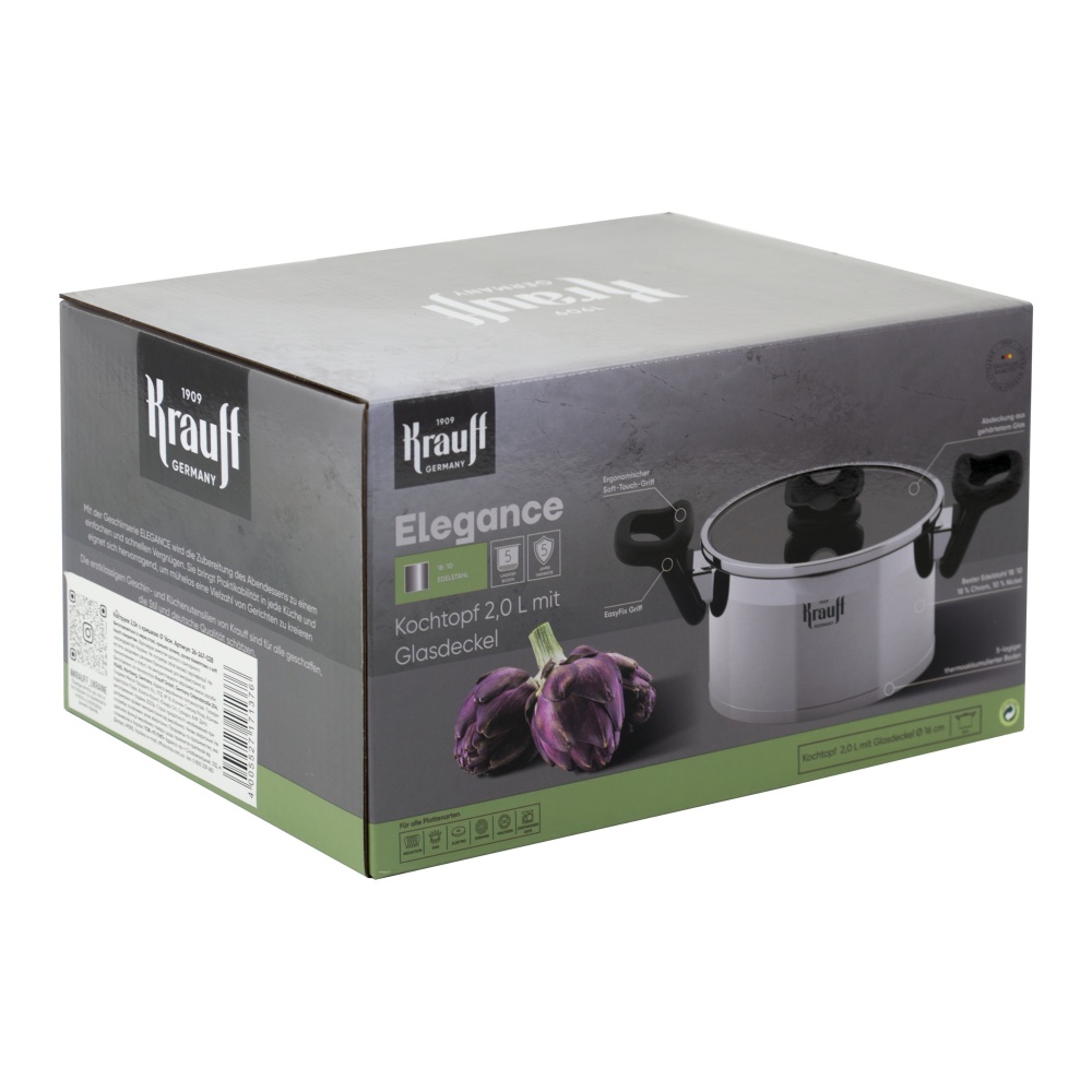 Кастрюля с крышкой Krauff Elegance 2 л 26-247-028
