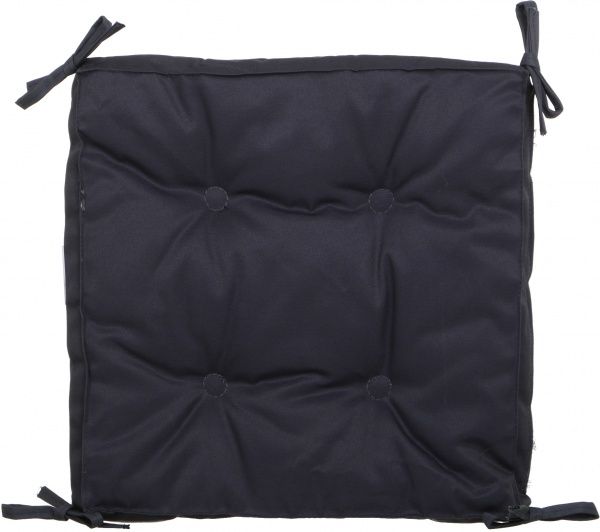 Подушка на стілець 40х40 см темно-серая LovSun