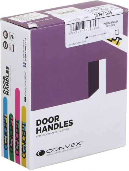 Ручка на розетці Convex 1765 матовий хром