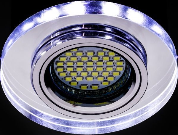 Светильник точечный LightMaster CL1060 с Led-подсветкой GU5.3 серебряный 