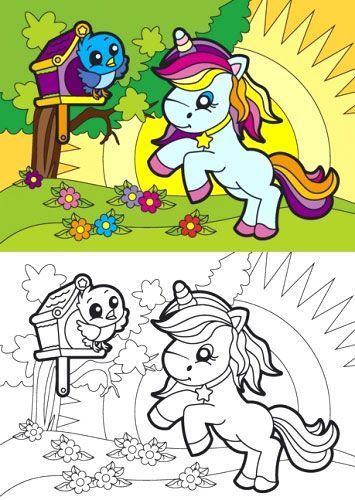Раскраска «Unicorns» 4402647021121