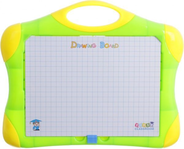 Доска магнитная First Classroom ABC 2 с набором фигурок зеленая HM1116A/gree