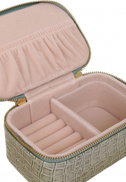 Шкатулка для украшений Royal weave 13х8х5,5 см зеленая