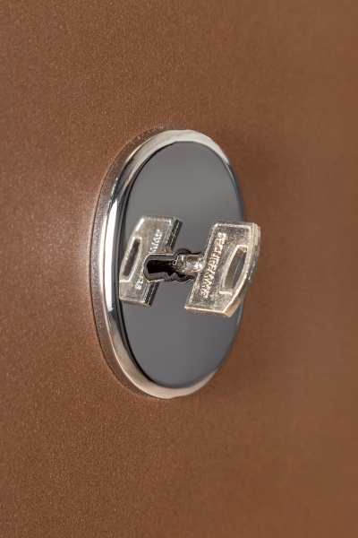 Двері вхідні Булат Elegant 703 Metalic Wood - коричнева коричневий 2050x850 мм праві