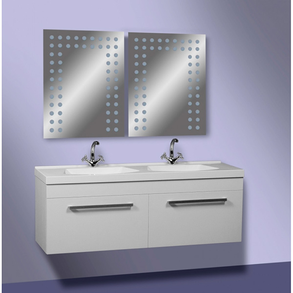 Тумба подвесная Сансервіс Двойная 150 под умывальник Двойной белый