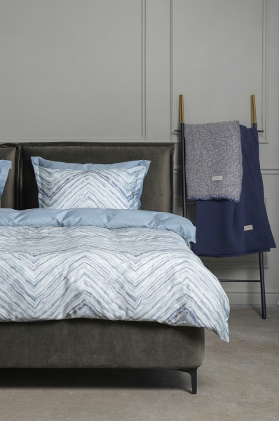 Комплект постельного белья Novel Dunes семейный голубой с рисунком Decoflux 