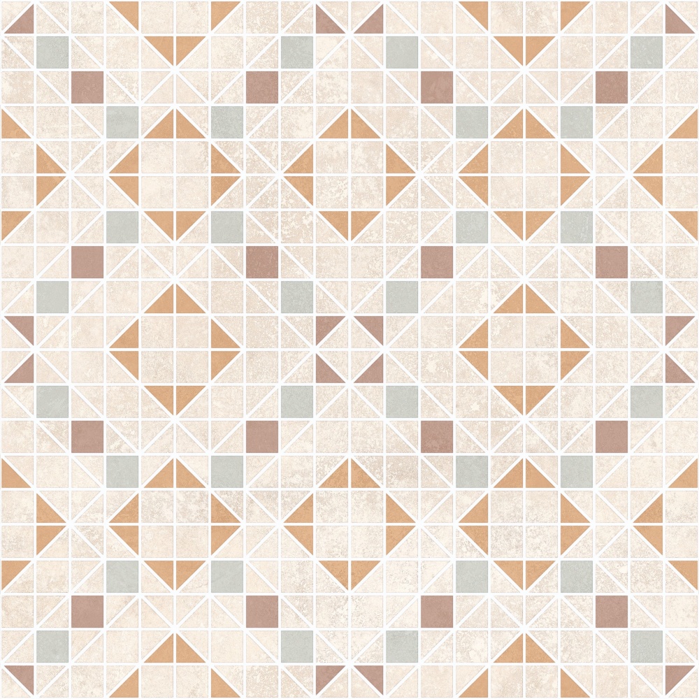 Плитка Allore Group Kompas Mosaic 20 F\DEC P NR Mat 47х47 см