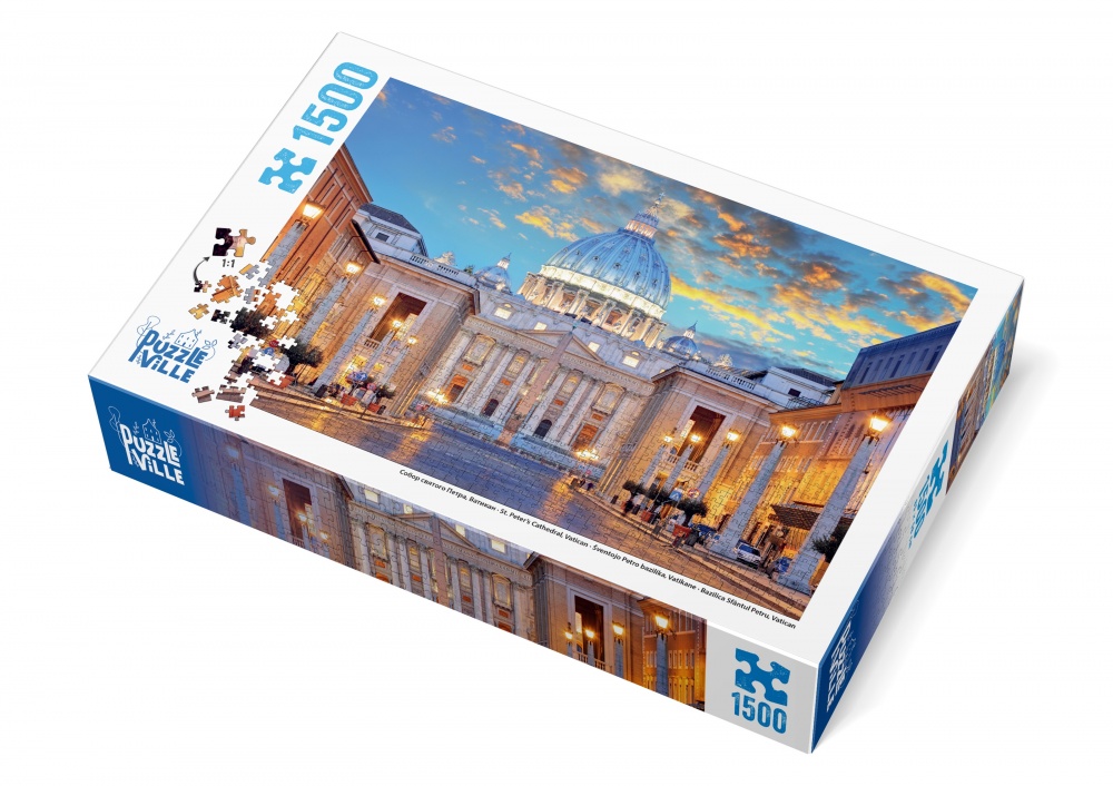Пазл PUZZLEVILLE Собор Святого Петра, Ватикан, Италия 1500 элементов PZL1500_2