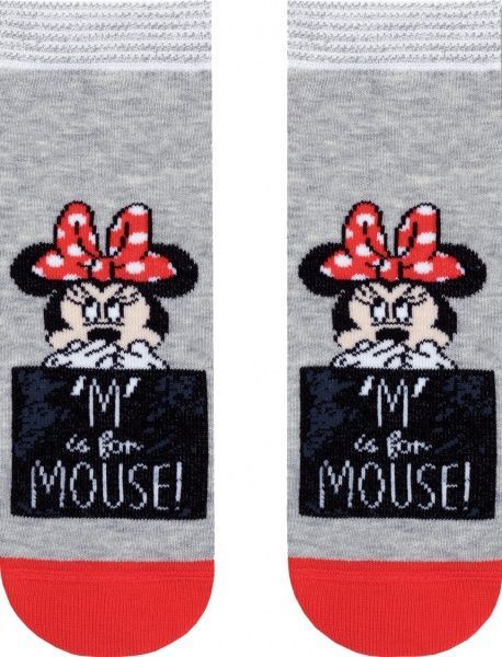 Носки детские Conte-Kids Disney Минни Маус 353 17С-126СПМ р.16 серый красный с рисунком 