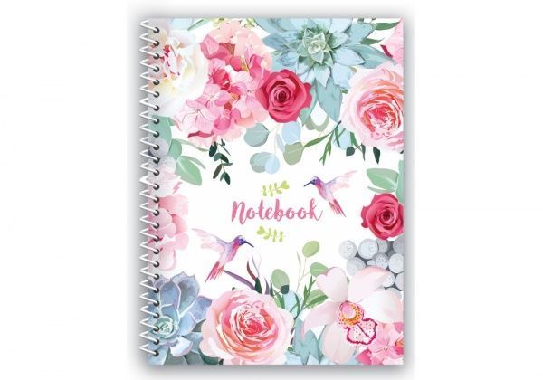 Блокнот Spring Mood: Pink Flowers А5 80 арк.E21952-04 Economix