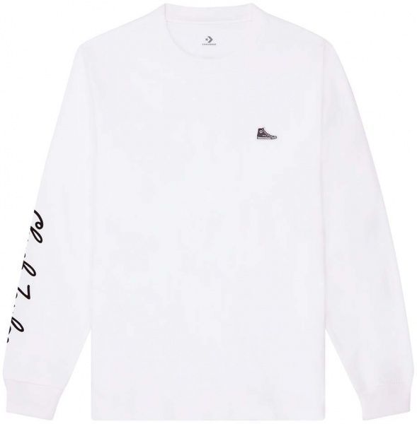 Футболка Converse CONVERSE CT SNEAKER PATCH LS TEE 10020536-102 S білий