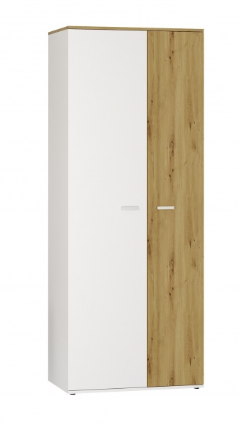 Шкаф SOKME 2Д Барселона дуб артизан/белый 