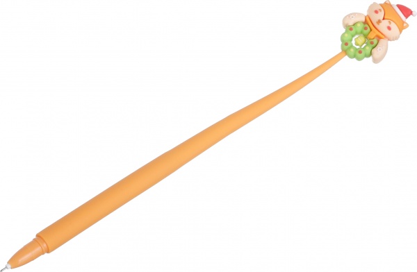 Ручка гелевая Друзья Санты оранжевый 