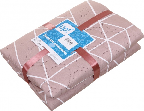 Покрывало Sicily 160x210 см UP! (Underprice) бежевый с белым 