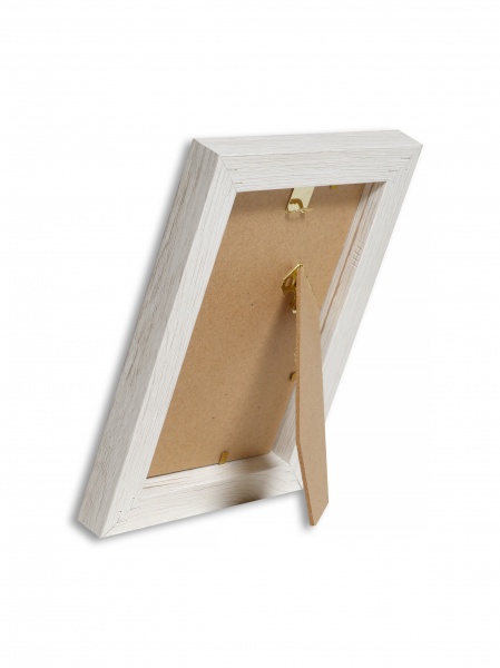 Рамка для фотографії зі склом Веліста 24W-607140v 1 фото 10x15/15х20 см біло-сірий 