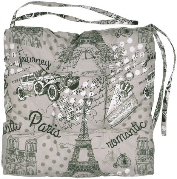 Подушка на стілець квадратна 36х36х5 Париж