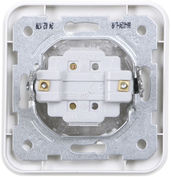 Кнопка автоматического дверного замка кнопочный одноклавишный Viko Rollina без подсветки 10 А 250В белый 90420006