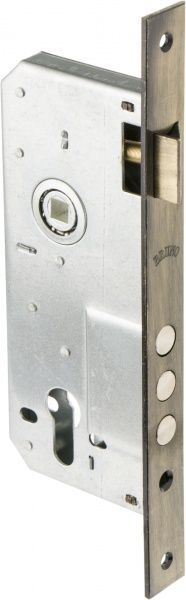 Замок врізний з ручками  BRUNO Bravo PZ 85 мм золотий/