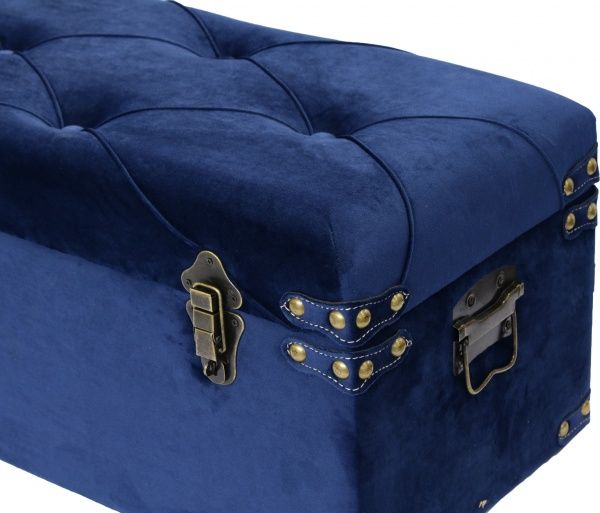 Скриня-пуф Art&Crafts Велюр 57х30х29 см синій 