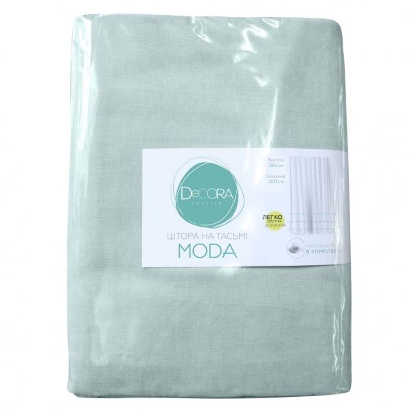 Штора Moda 200х285 см світло-блакитний Decora textile