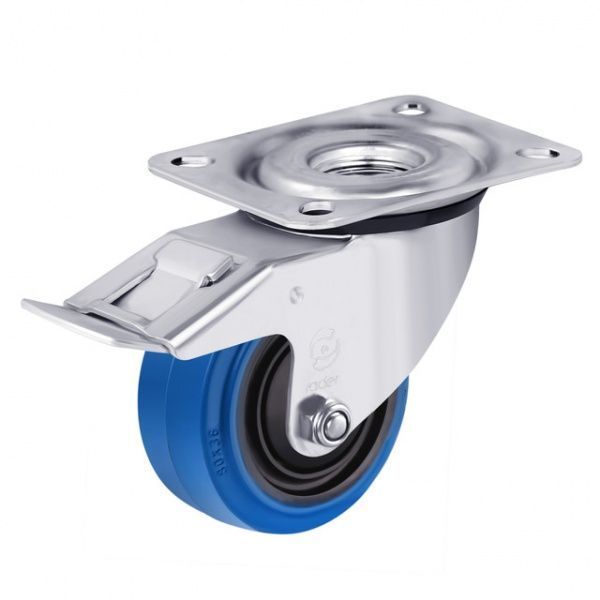 Колесо поворотное с тормозом серия 29 d80 мм Rader