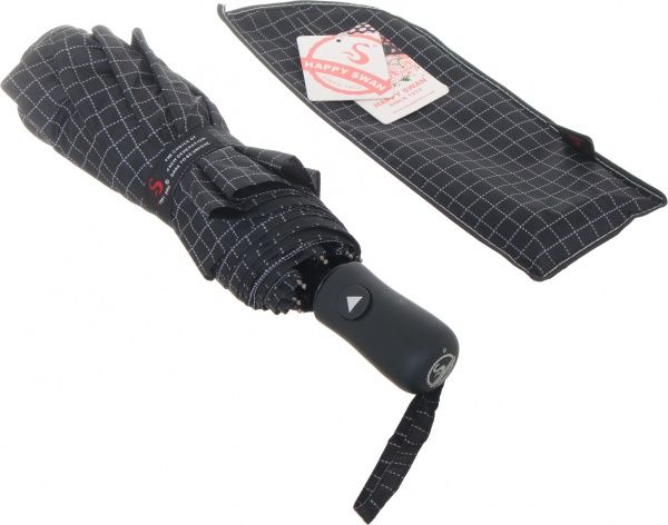 Парасолька Абстракція, складна, автомат чорний 