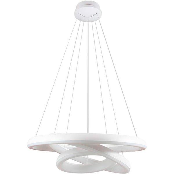 Подвес светодиодный потолочный Светкомплект L-OV-R 11530 115W+30W OP RC WH белый с пультом д/у