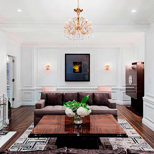 Люстра підвісна Strotskis Ariella 6x40 Вт E14 золото 10044/6 