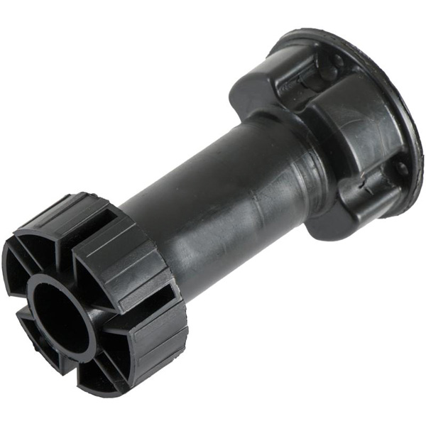 Мебельная ножка DC регулируемая 100 мм черная 