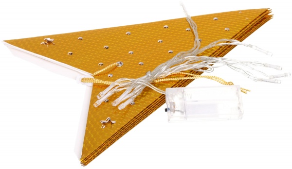 Ялинкова іграшка з підсвічуванням у формі зірки золота ACS202000 