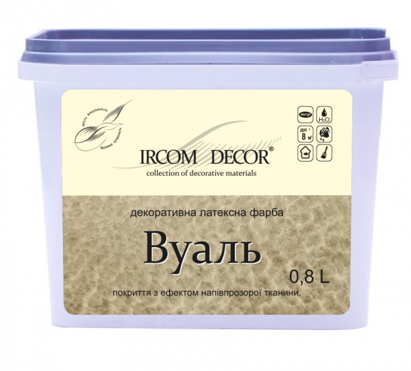 Декоративна фарба Ircom Decor Вуаль 0,8 л