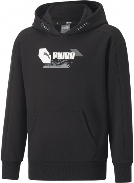 Джемпер Puma ALPHA HOODIE FL B 67010501 р. 164 черный
