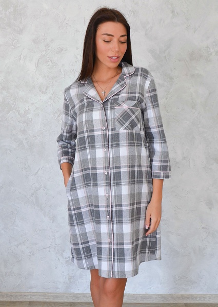 Халат домашній жіночий Roksana Graycell №1244/67016 р. 44 сірий