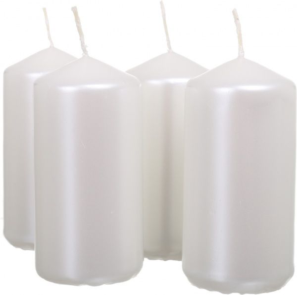 Набір свічок перламутрових 4 шт.