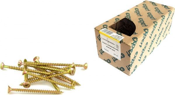 Шуруп універсальний потайна головка 5,0х70 мм 200 шт ЦЖ 5x70 мм 200 шт. Expert Fix