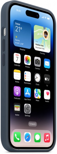 Чохол Apple Silicone Case with MagSafe для iPhone 14 Pro storm blue(MPTF3ZE/A)