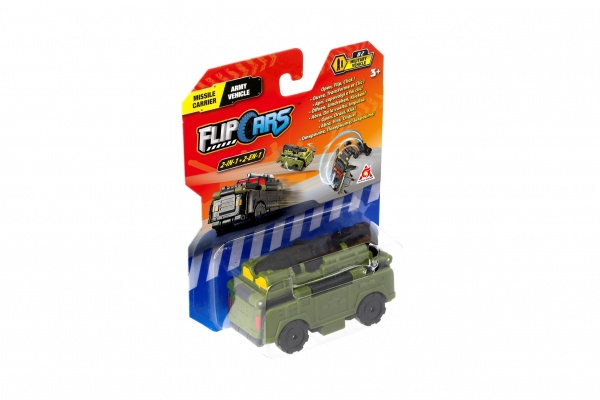 Машинка-трансформер Flip Cars 2 в 1 Ракетоносець і Армійський автомобіль EU463875-16