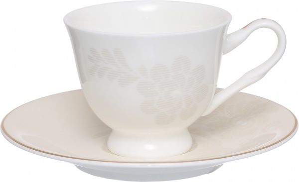 Чашка с блюдцем для кофе Lucia 100 мл Fiora